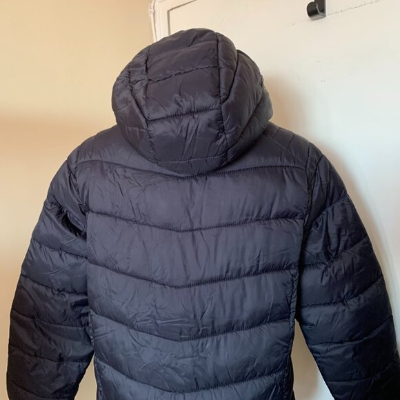 URBAN REPUBLIC BOYS HOODED BLACK PUFFER JACKET SIZE L 14/16 NYLON POLYESTER - Picture 6 of 11